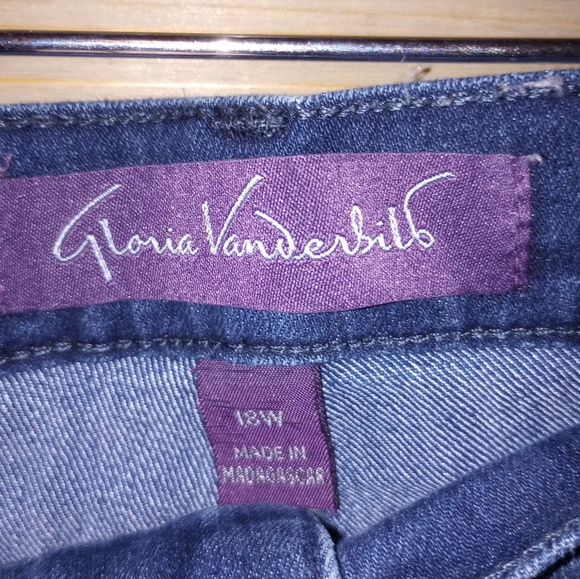 Gloria Vanderbilt Blue Jeans Amanda Fit Short Plus Size 18W - Picture 3 of 4